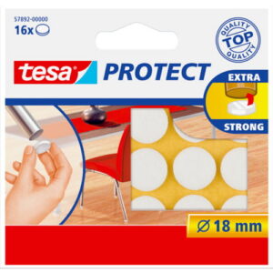 Filzgleiter selbstklebend weiss, Ø 18 mm