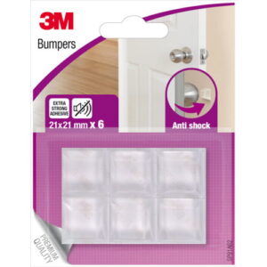 Puffer selbstklebend transparent, 21 x 21 mm