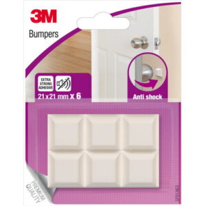 Puffer selbstklebend weiss, 21 x 21 mm