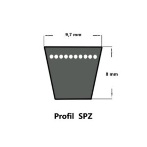 Keilriemen Optibelt SPZ ( 9,7 x 8 mm )