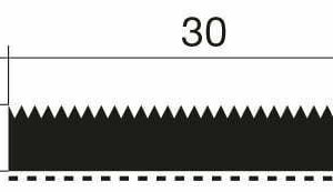 Treppengummi 5 x 30 mm TR9